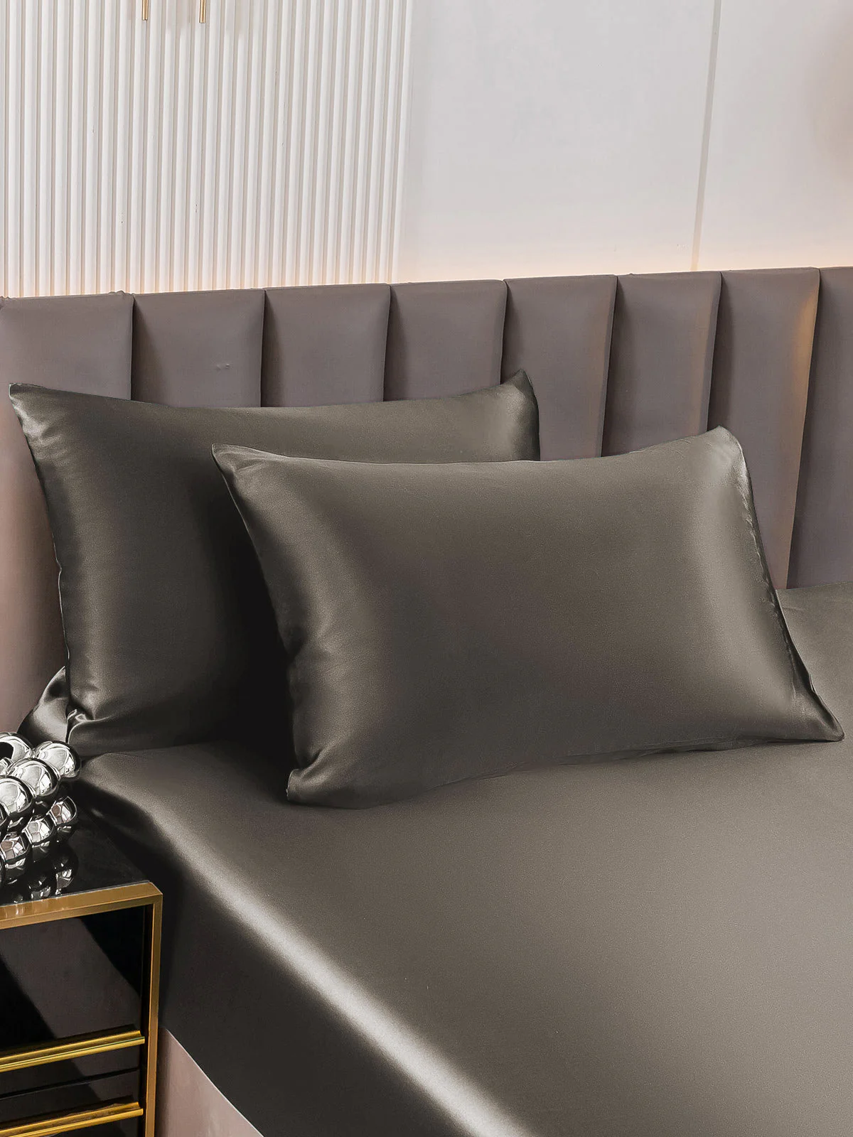 2x Taie d’Oreiller Simple Enveloppée En Soie Luxueuse 30Momme - Image 32