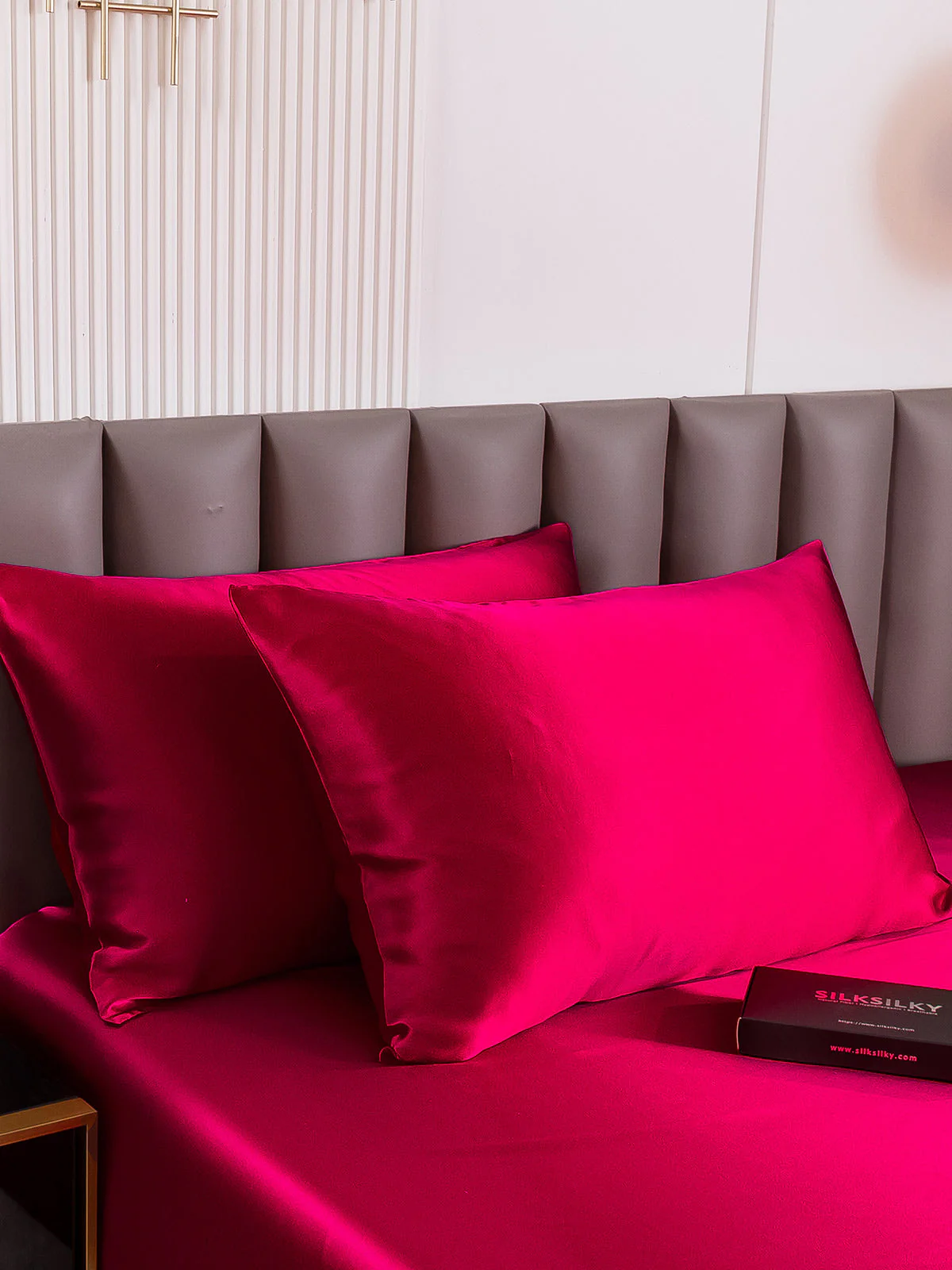 2x Taie d’Oreiller Simple Enveloppée En Soie Luxueuse 30Momme - Image 50