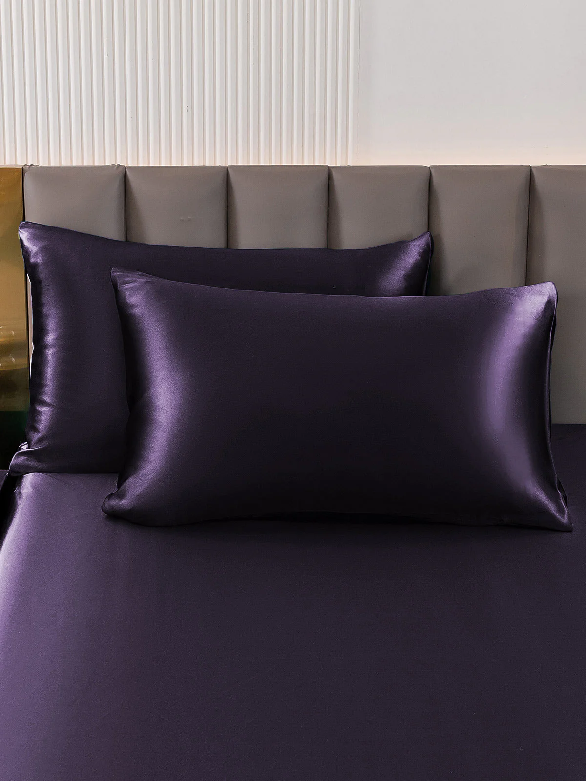 2x Taie d’Oreiller Simple Enveloppée En Soie Luxueuse 30Momme - Image 54