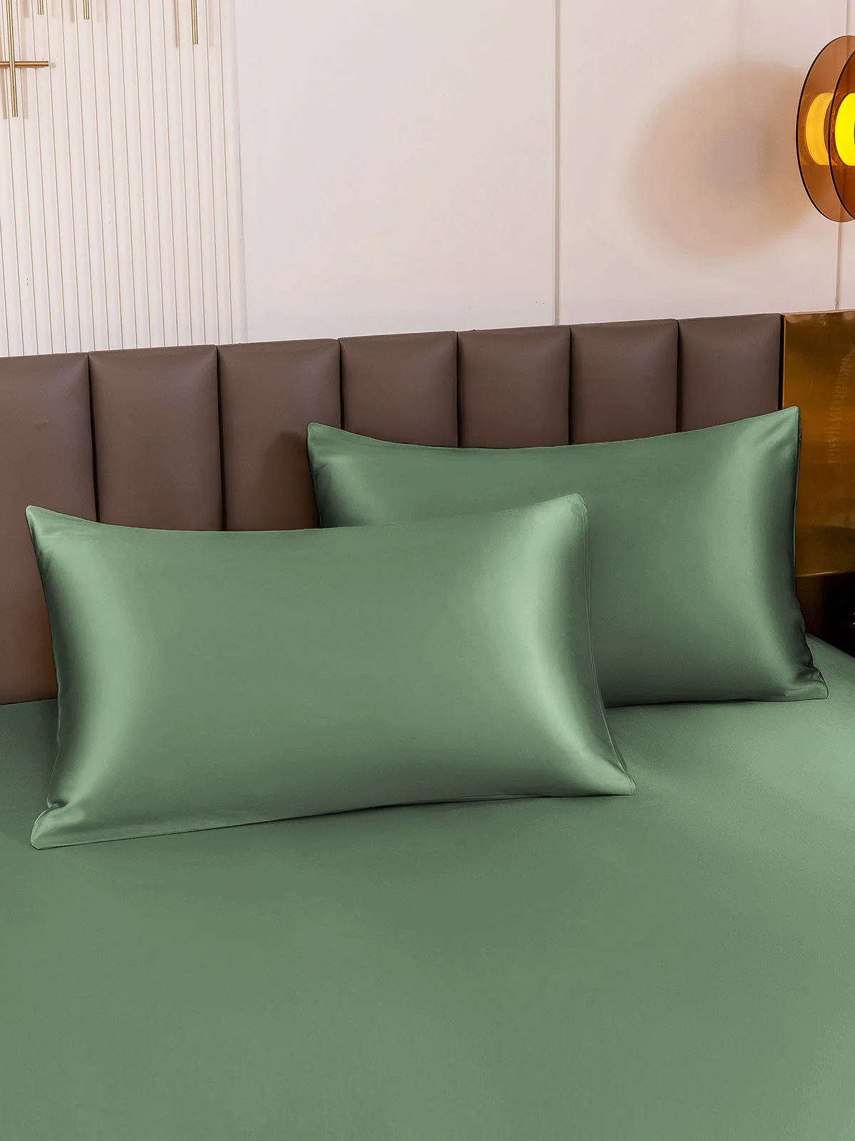 2x Taie d’Oreiller Simple Enveloppée En Soie Luxueuse 30Momme - Image 60