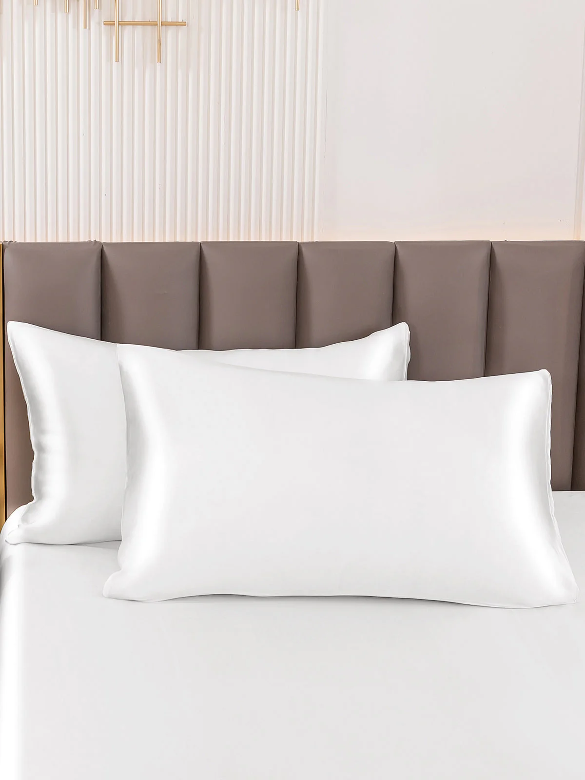 2x Taie d’Oreiller Simple Enveloppée En Soie Luxueuse 30Momme - Image 8