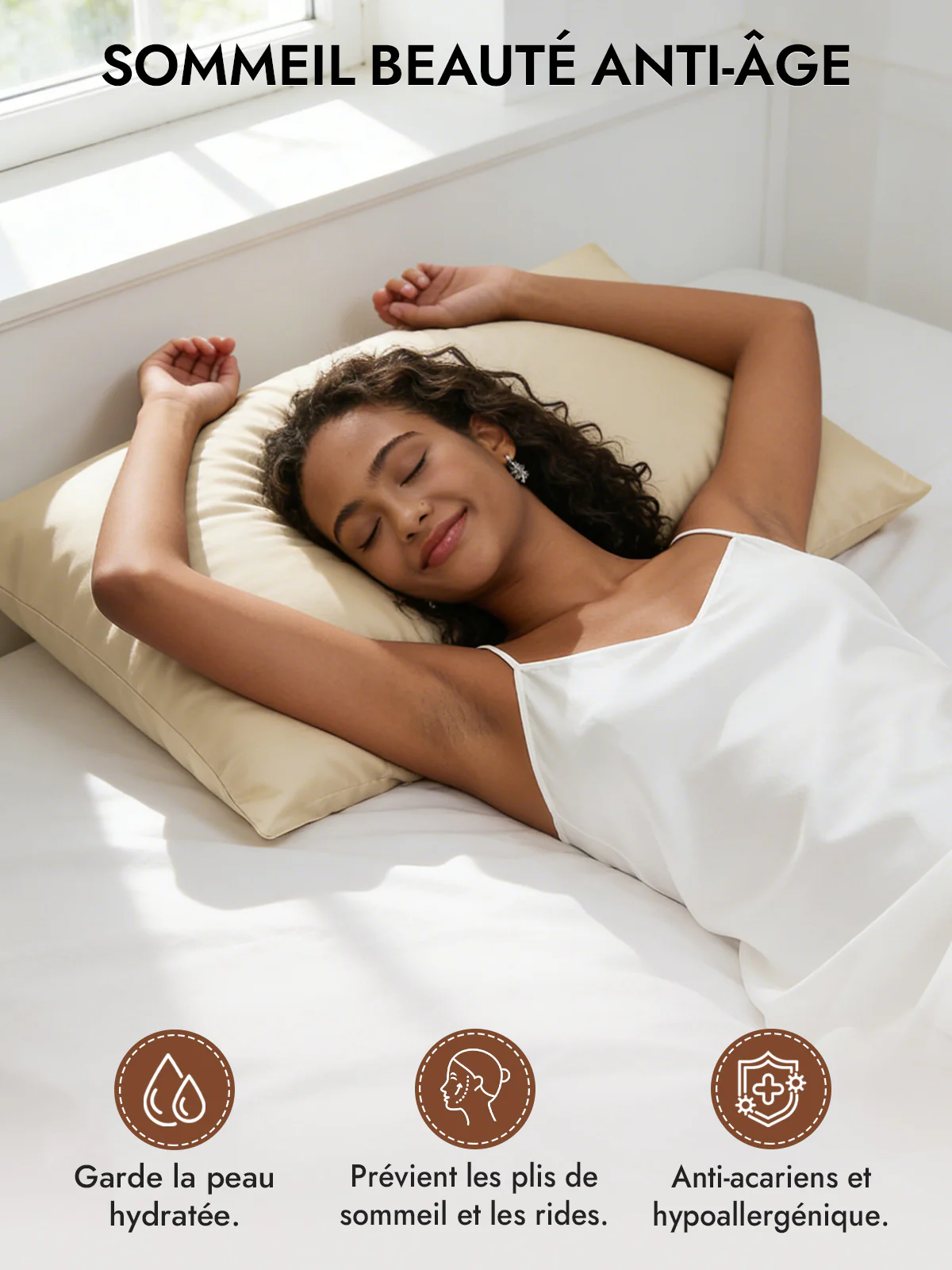 2Pcs 30Momme Luxueuse Soie Taie d‘oreiller - Fermeture à glissière cachée - Image 15