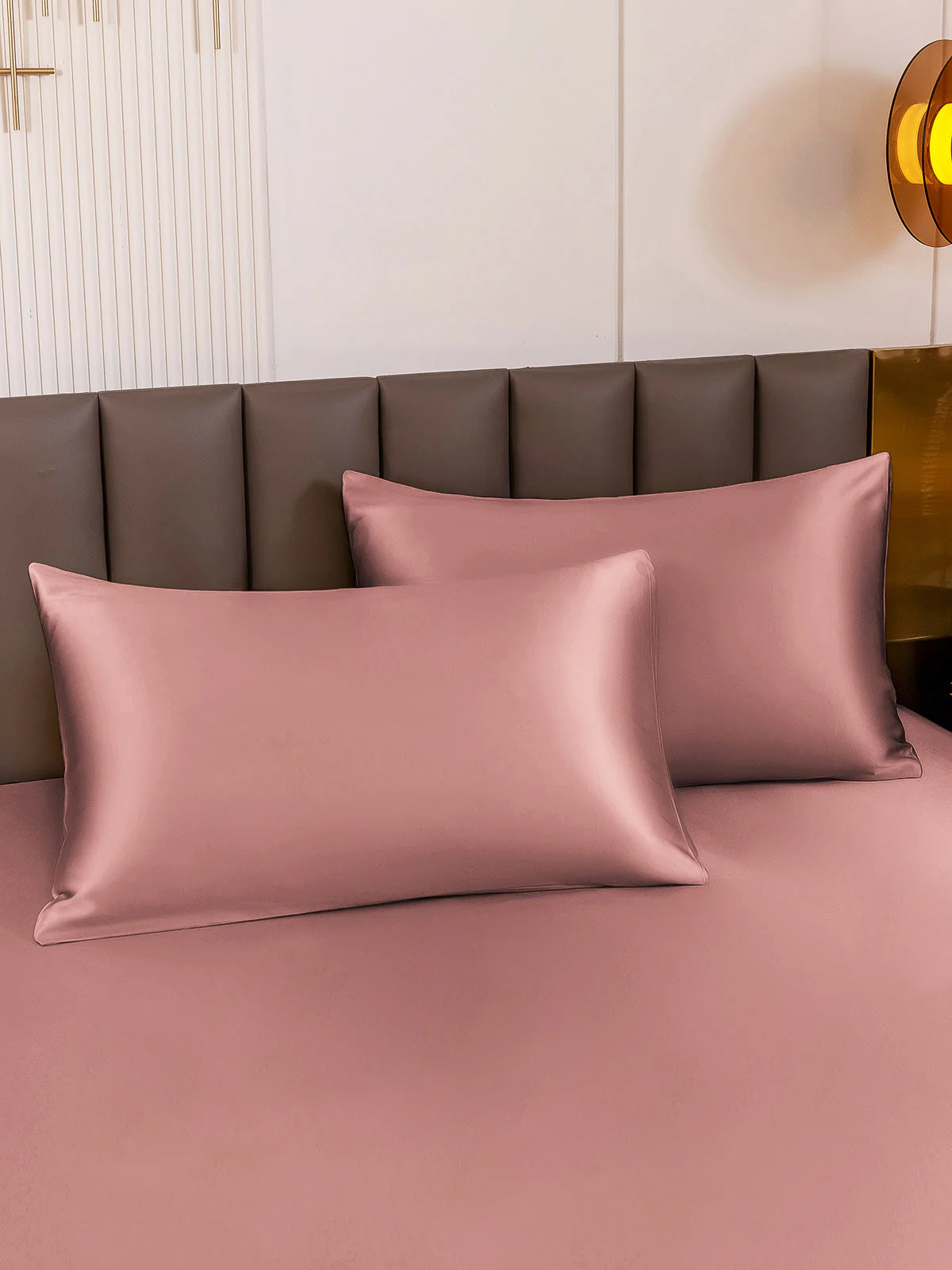 2Pcs 30Momme Luxueuse Soie Taie d‘oreiller - Fermeture à glissière cachée - Image 70