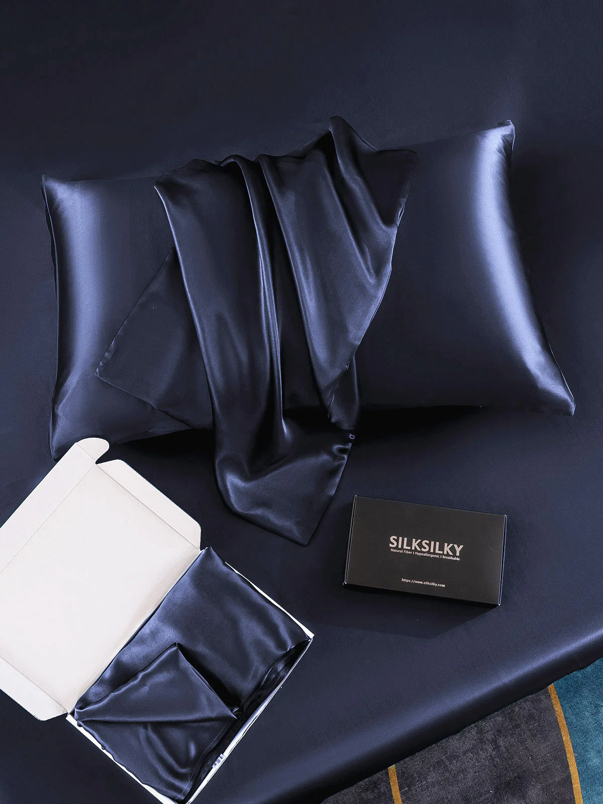 30Momme Luxueuse Taie d’Oreiller en Soie Simple Enveloppée - Image 44