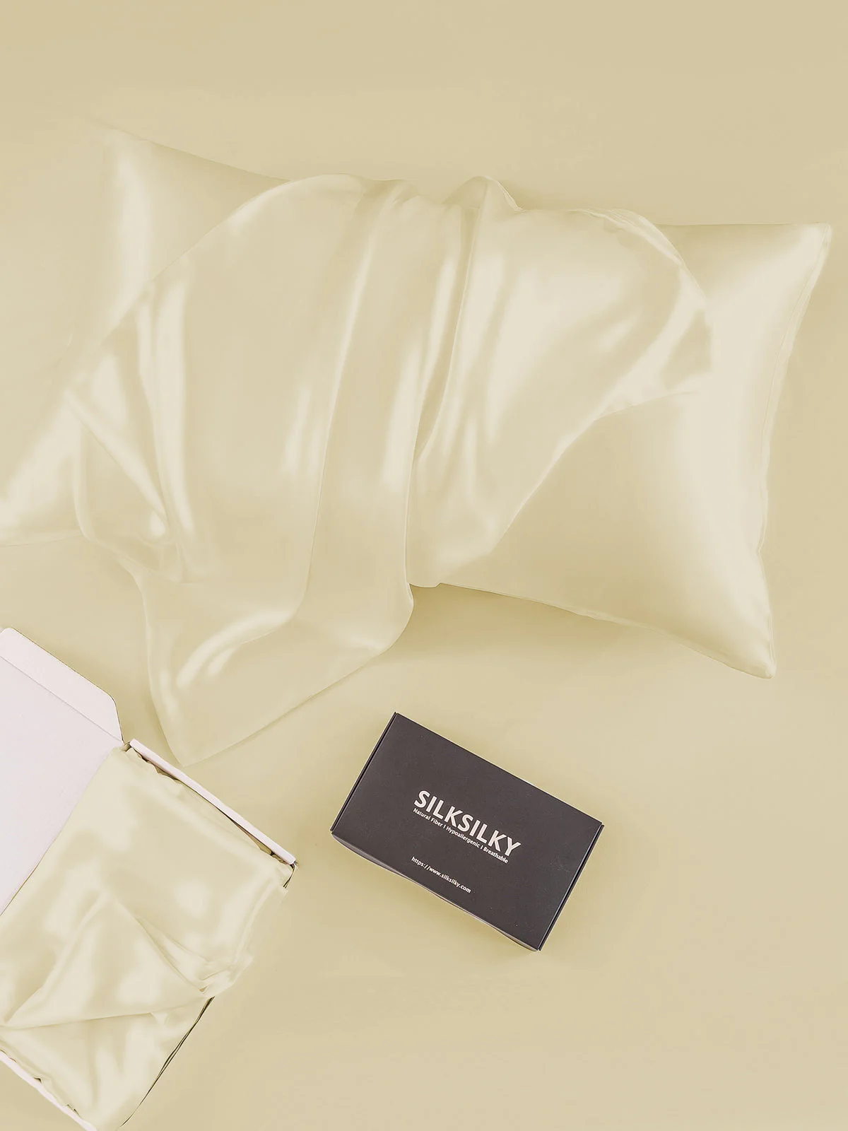 30Momme Luxueuse Taie d’Oreiller en Soie Simple Enveloppée - Image 50