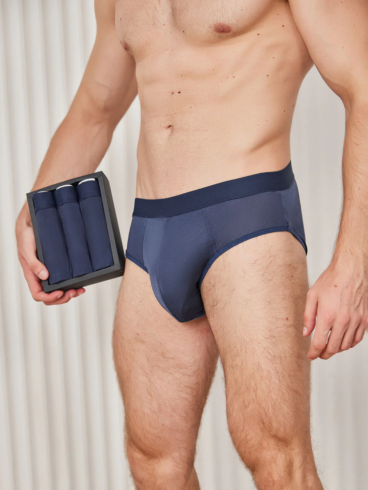 3-Pack Slips Homme en Soie Pure Respirante - Image 11