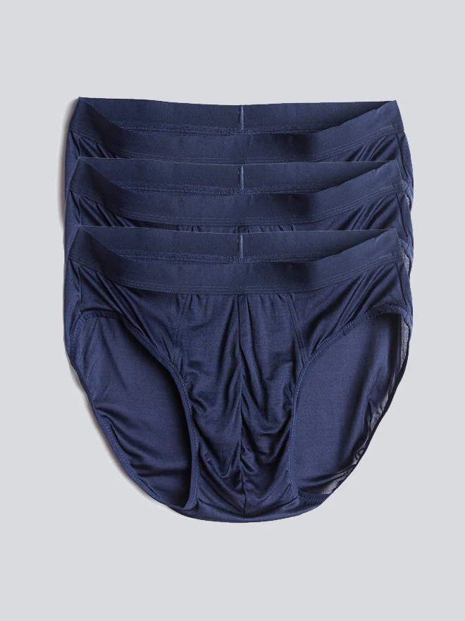 3-Pack Slips Homme en Soie Pure Respirante - Image 15