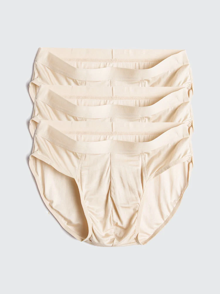 3-Pack Slips Homme en Soie Pure Respirante - Image 19