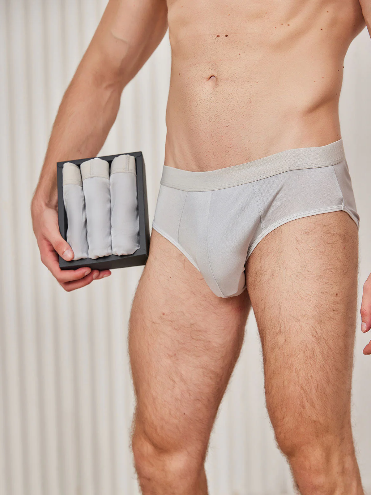 3-Pack Slips Homme en Soie Pure Respirante - Image 20