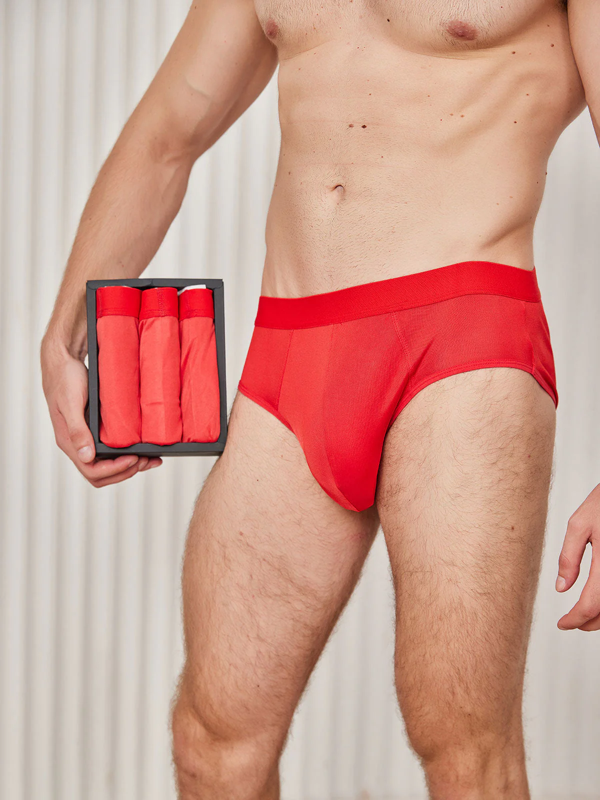 3-Pack Slips Homme en Soie Pure Respirante - Image 25