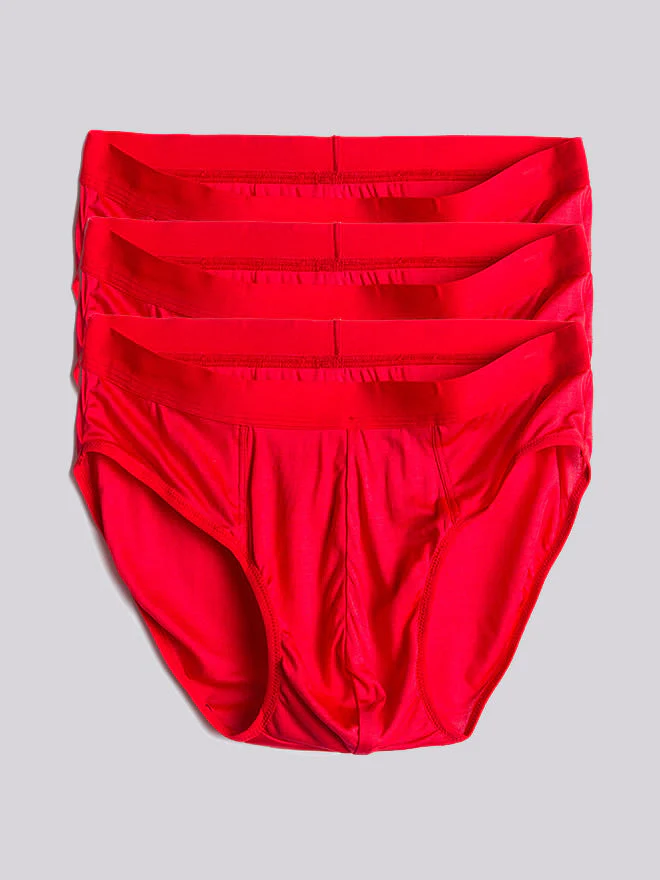 3-Pack Slips Homme en Soie Pure Respirante - Image 28