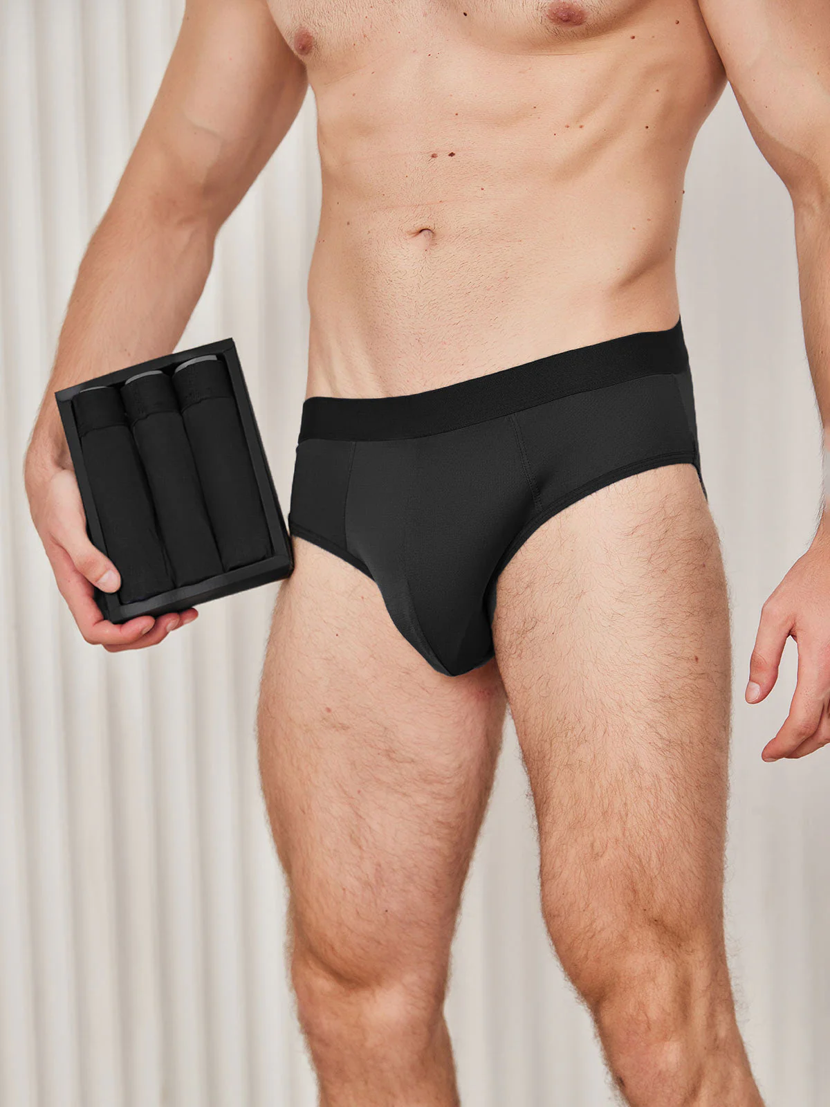 3-Pack Slips Homme en Soie Pure Respirante - Image 6