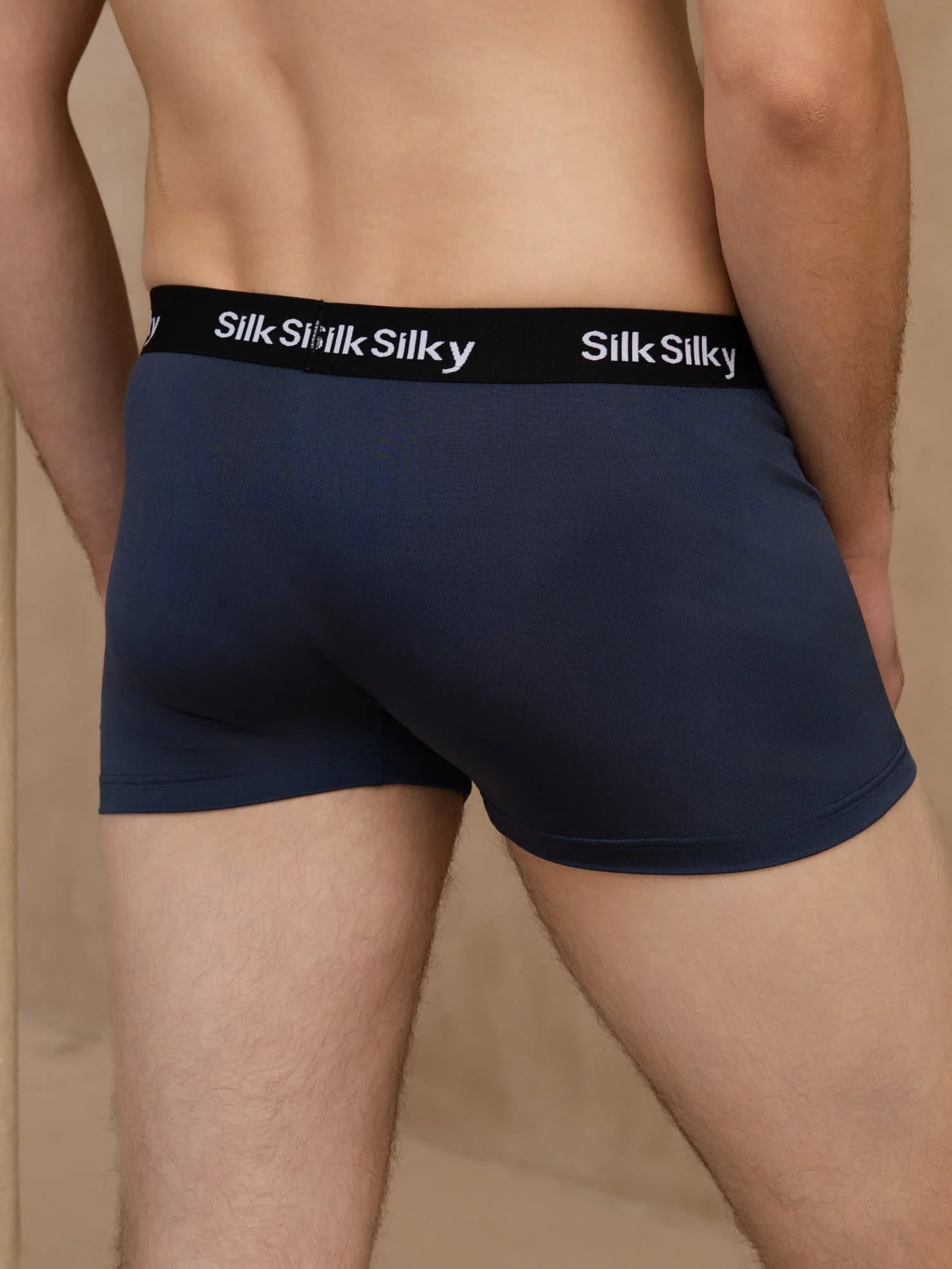 3 Pièces Soie Pure Hommes Confort Respirant Boxer Brief Sous Vêtement - Image 11