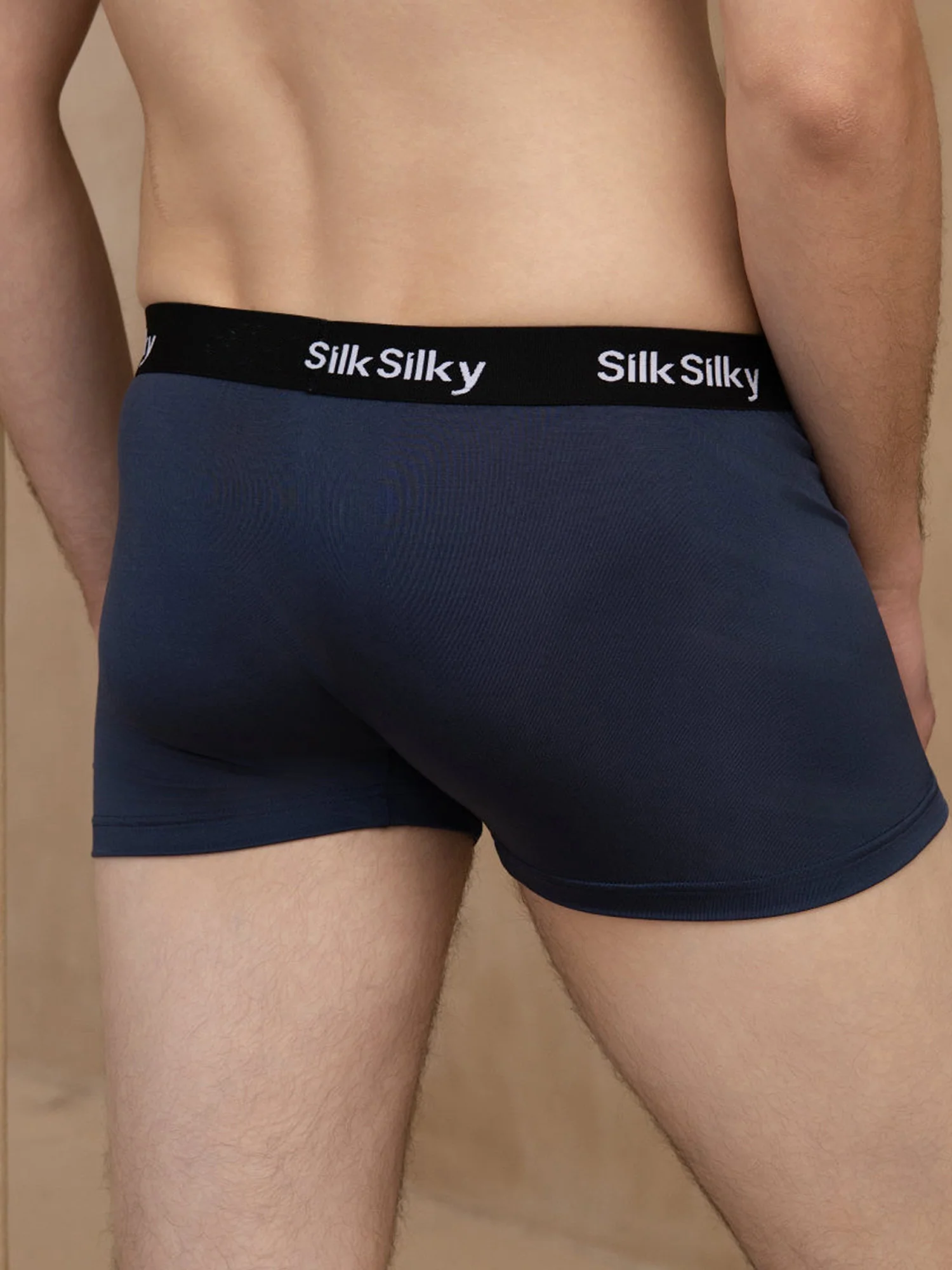 3 Pièces Soie Pure Hommes Confort Respirant Boxer Brief Sous Vêtement - Image 2