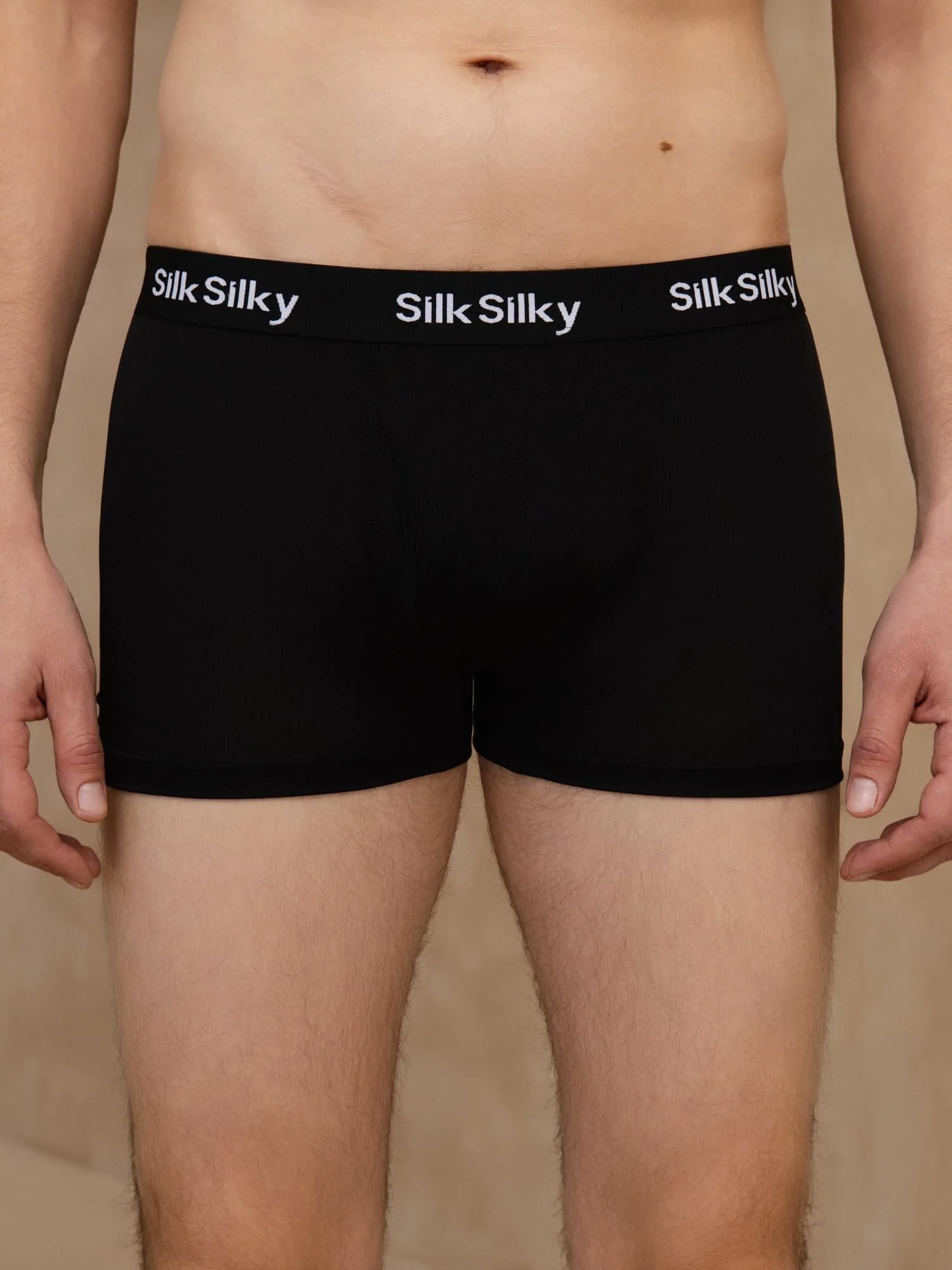 3 Pièces Soie Pure Hommes Confort Respirant Boxer Brief Sous Vêtement - Image 8