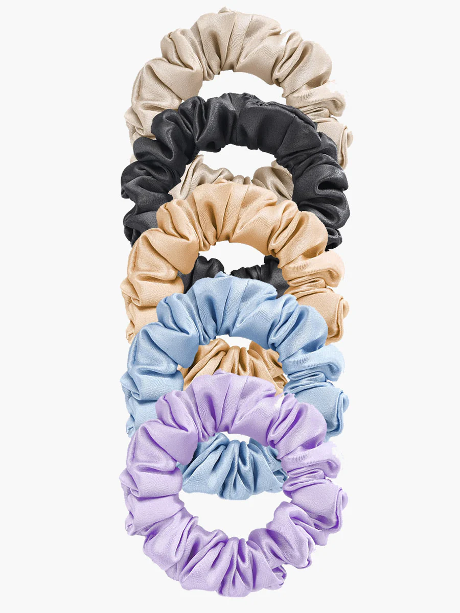 Lot De 5 Chouchous Classiques En Soie - 2cm - Image 5