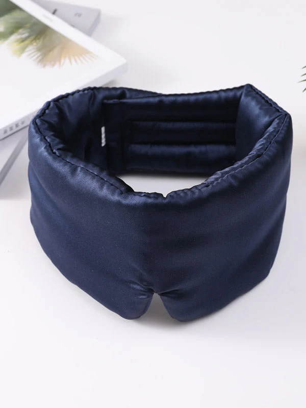 Masque de Sommeil en Soie avec Fermeture Velcro Ajustable et Enveloppement Complet - Image 10