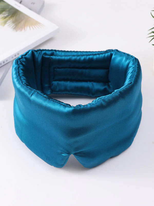 Masque de Sommeil en Soie avec Fermeture Velcro Ajustable et Enveloppement Complet - Image 34