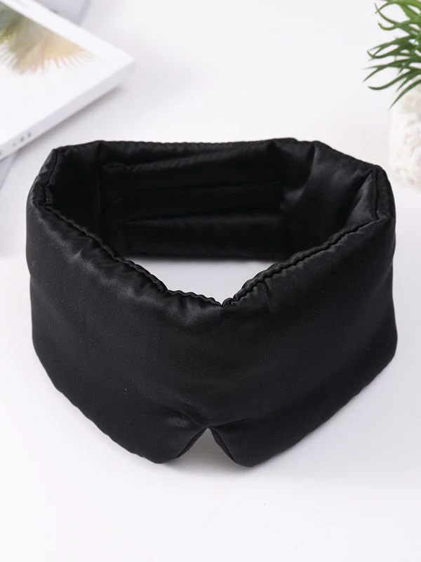 Masque de Sommeil en Soie avec Fermeture Velcro Ajustable et Enveloppement Complet - Image 6