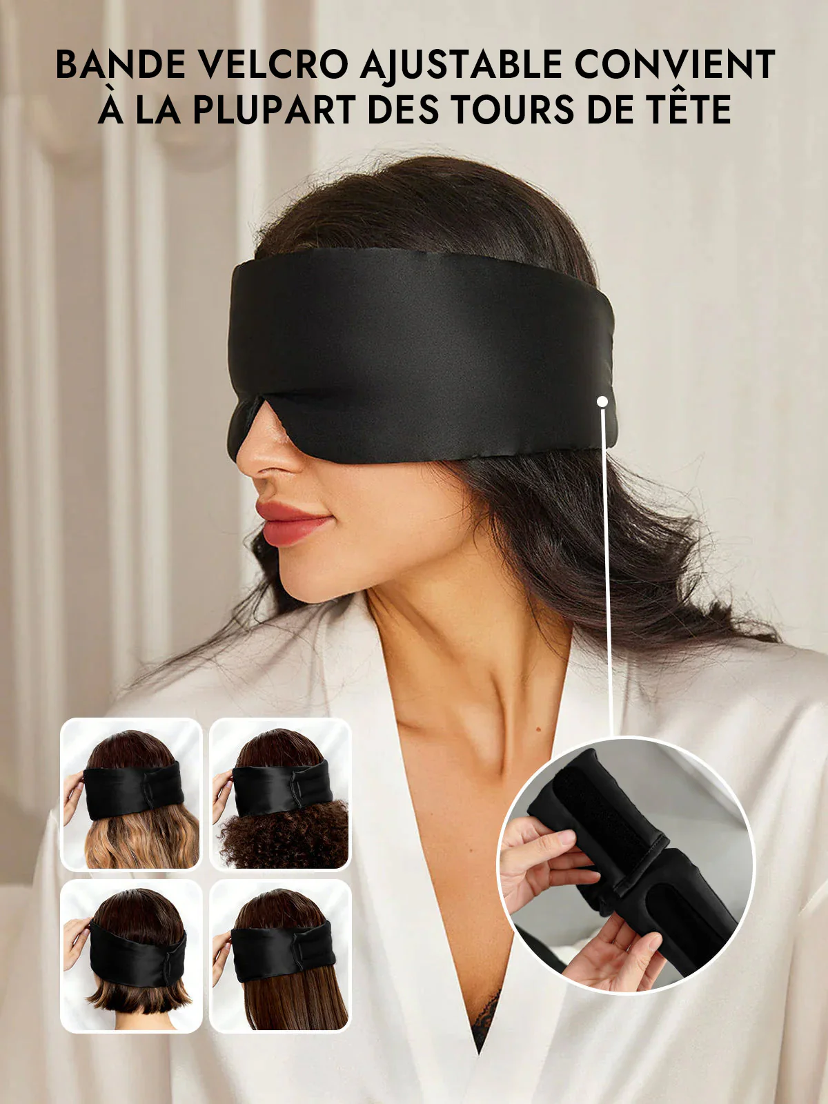 Masque pour les Yeux en Soie Élégante D‘Une Seule Pièce - Image 10