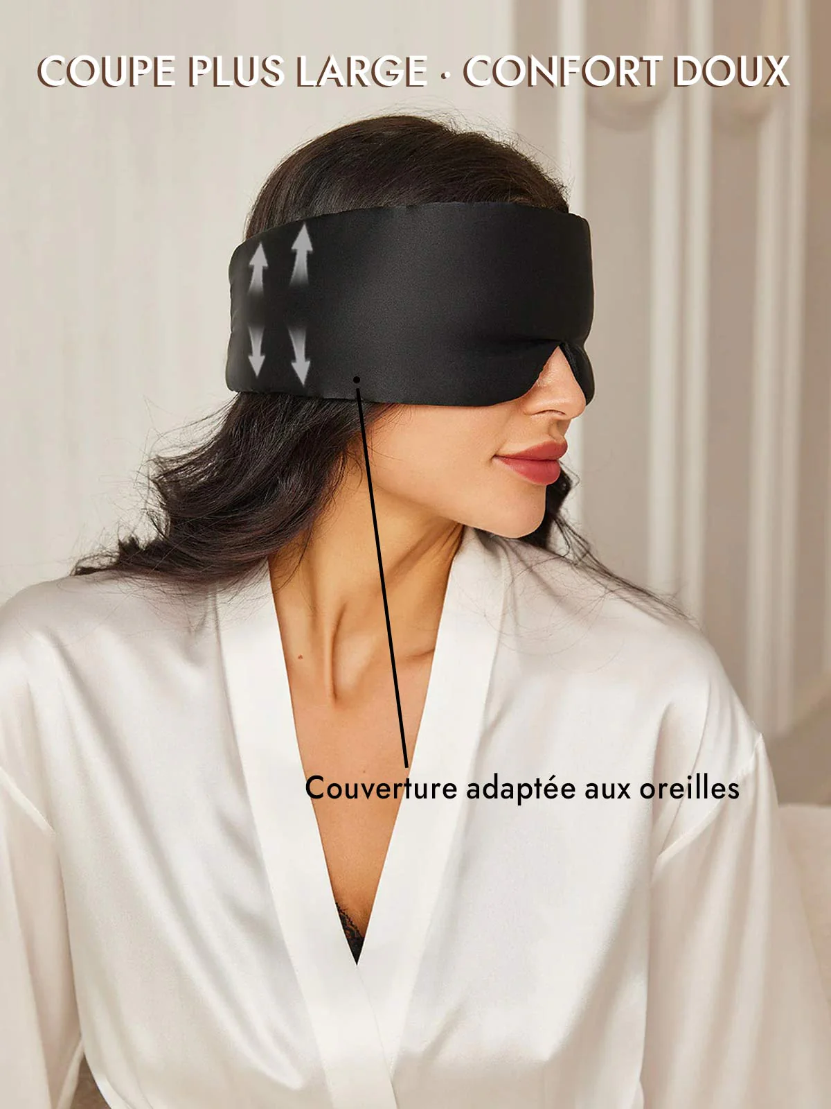 Masque pour les Yeux en Soie Élégante D‘Une Seule Pièce - Image 11