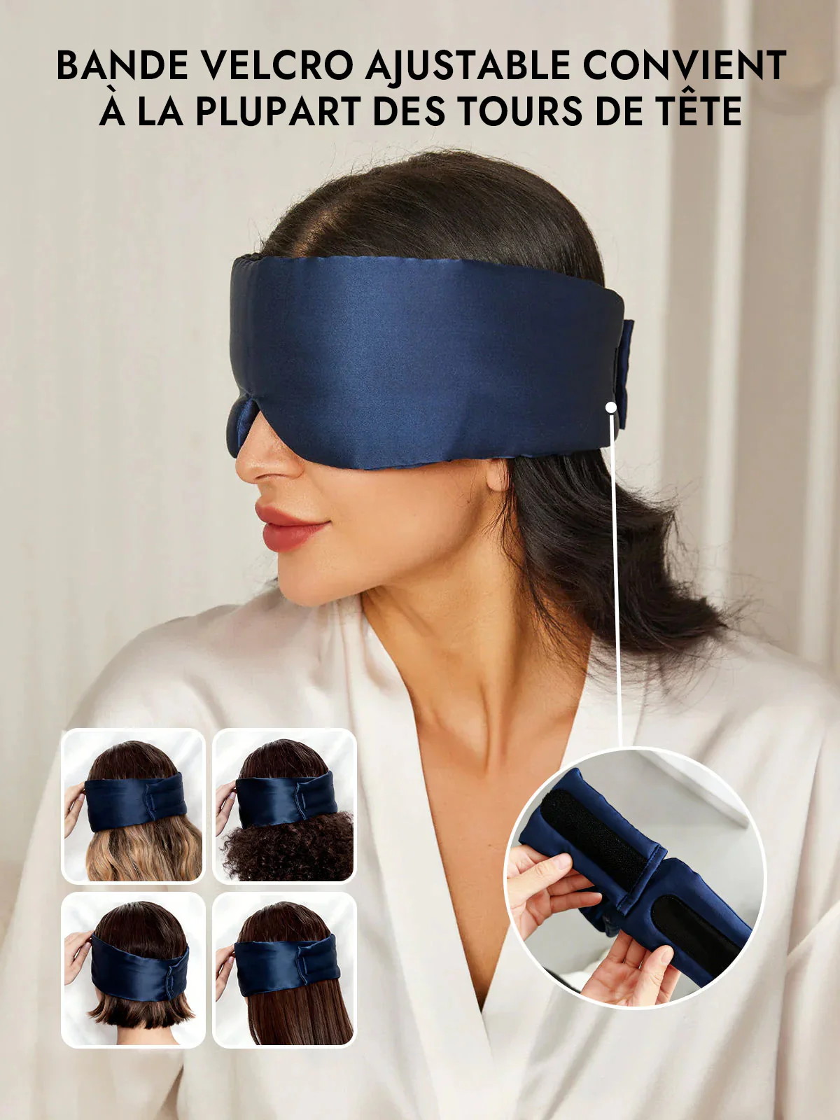 Masque pour les Yeux en Soie Élégante D‘Une Seule Pièce - Image 16