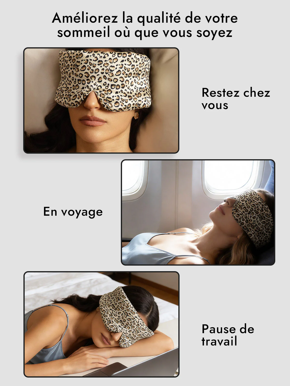 Masque pour les Yeux en Soie Élégante D‘Une Seule Pièce - Image 24