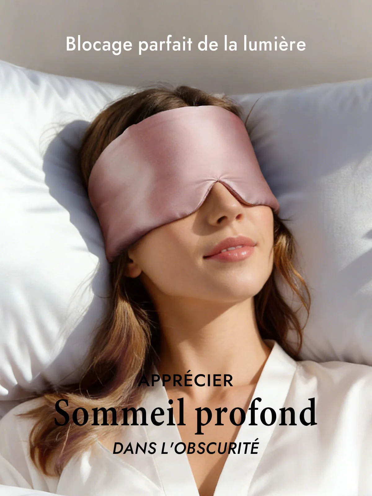 Masque pour les Yeux en Soie Élégante D‘Une Seule Pièce - Image 27