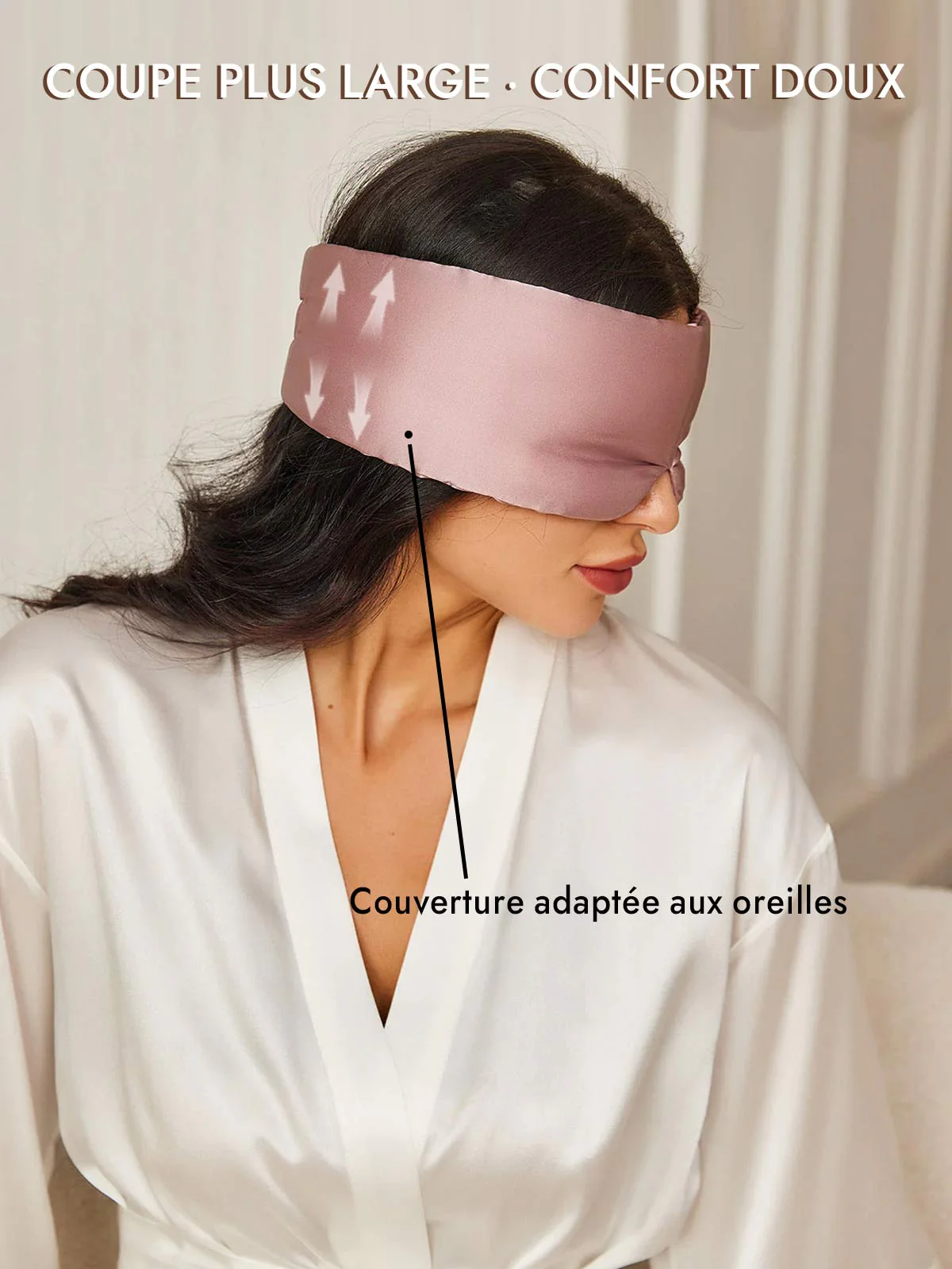 Masque pour les Yeux en Soie Élégante D‘Une Seule Pièce - Image 29