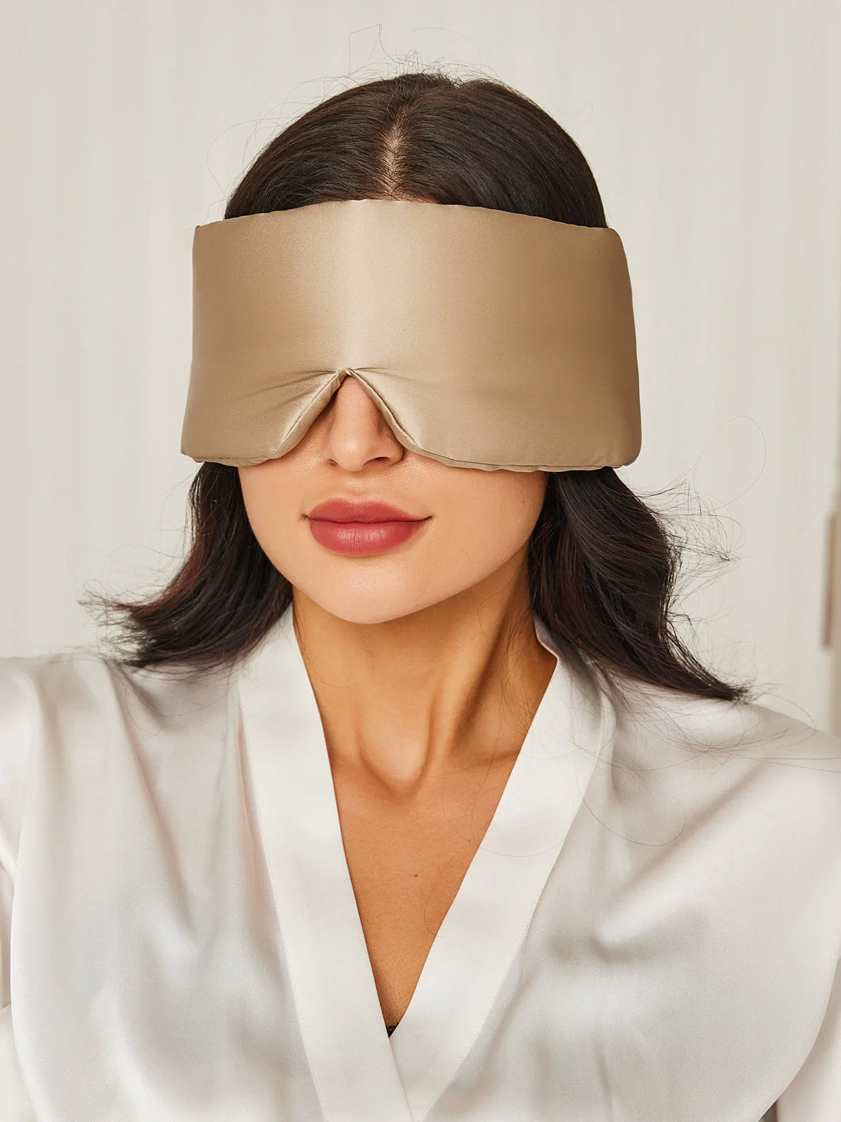 Masque pour les Yeux en Soie Élégante D‘Une Seule Pièce - Image 31