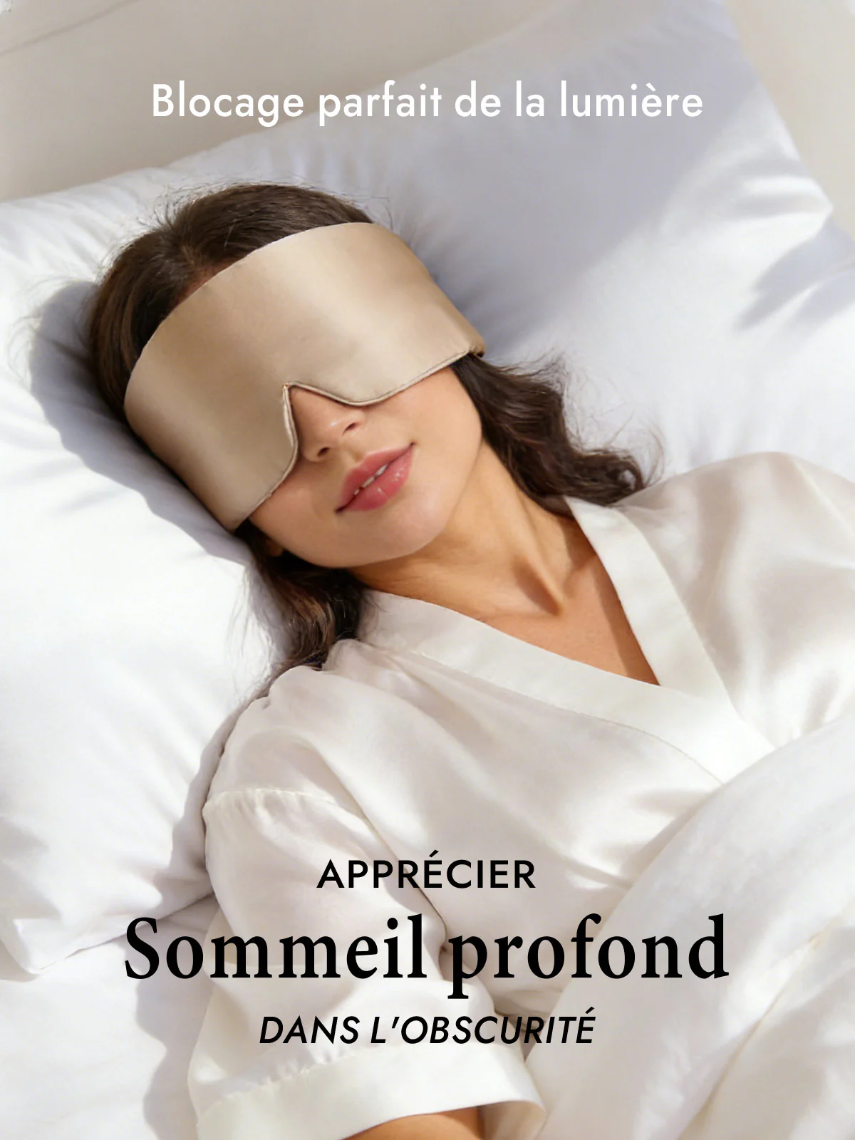 Masque pour les Yeux en Soie Élégante D‘Une Seule Pièce - Image 33