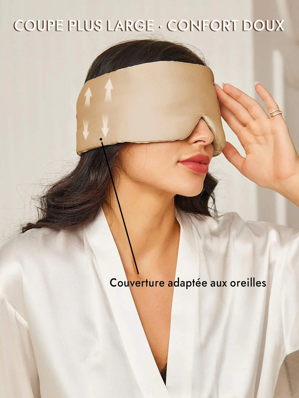 Masque pour les Yeux en Soie Élégante D‘Une Seule Pièce - Image 35