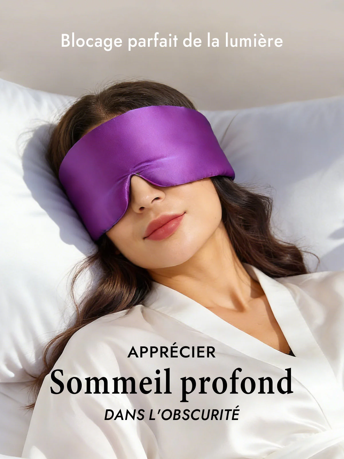 Masque pour les Yeux en Soie Élégante D‘Une Seule Pièce - Image 39
