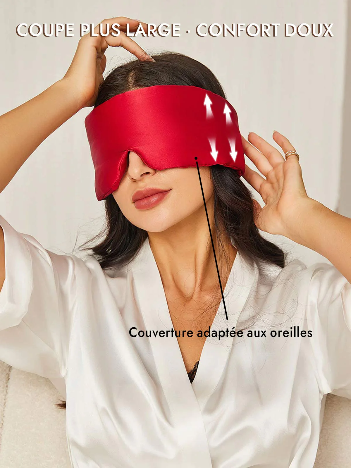 Masque pour les Yeux en Soie Élégante D‘Une Seule Pièce - Image 53