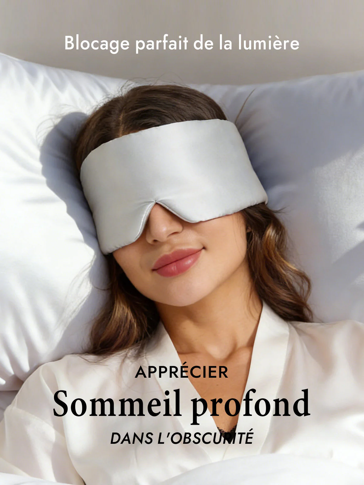 Masque pour les Yeux en Soie Élégante D‘Une Seule Pièce - Image 57