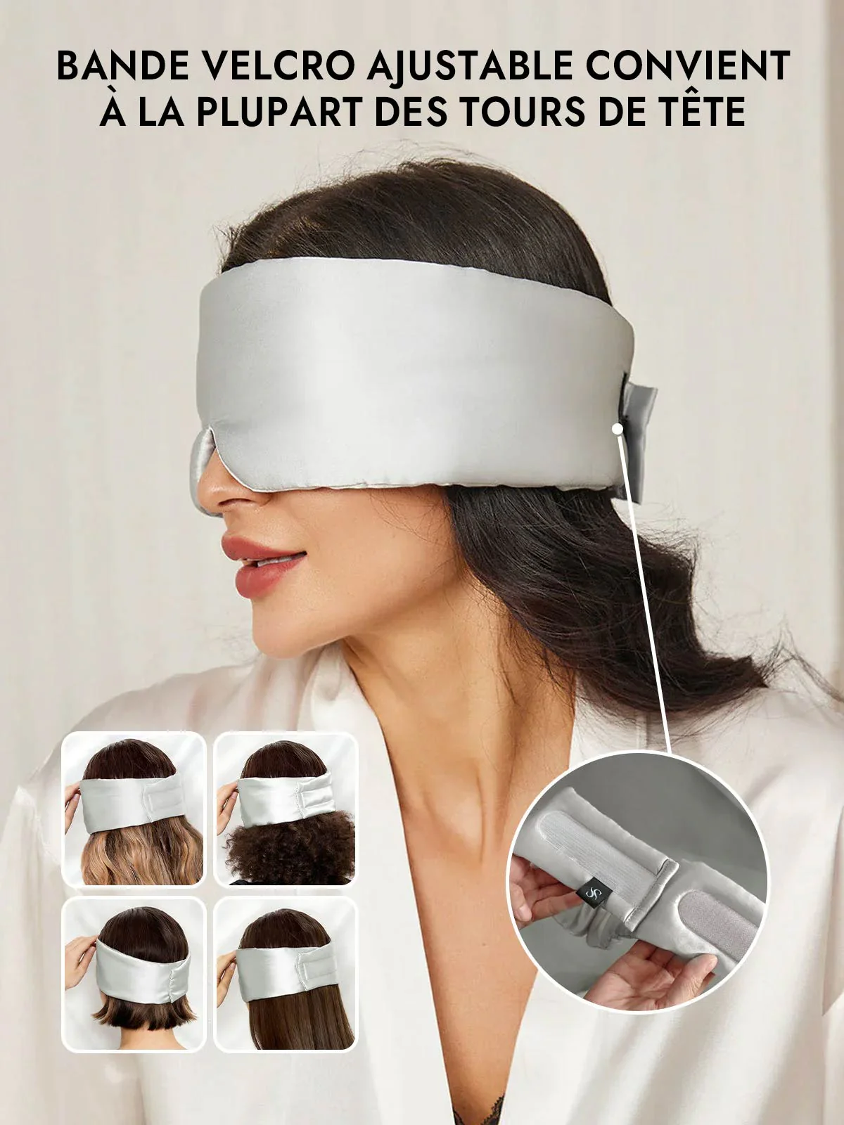 Masque pour les Yeux en Soie Élégante D‘Une Seule Pièce - Image 58