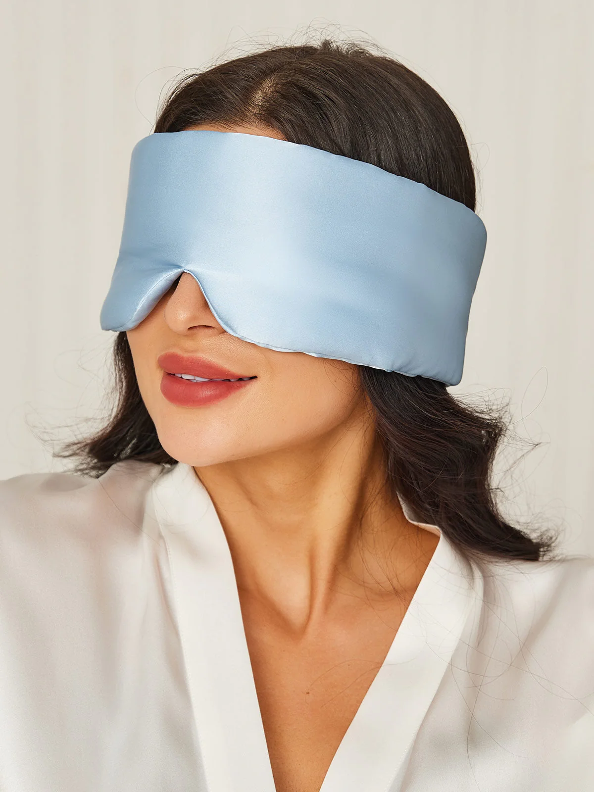 Masque pour les Yeux en Soie Élégante D‘Une Seule Pièce - Image 61