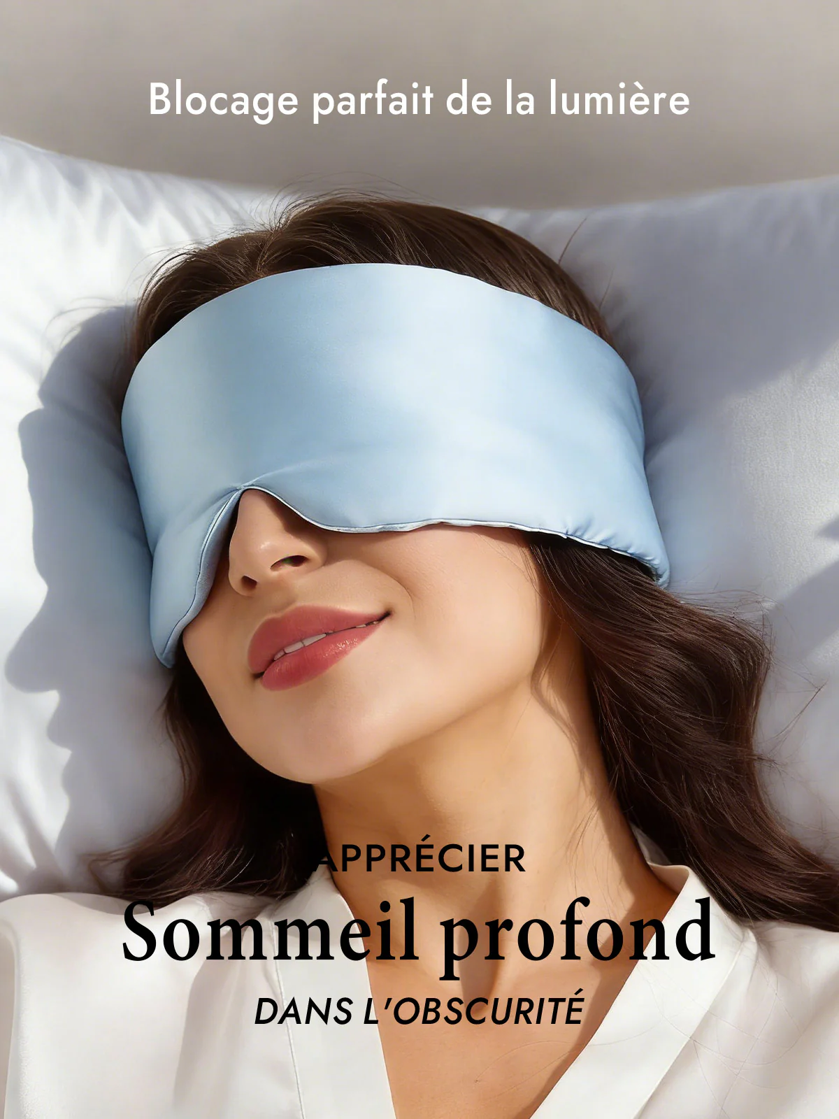 Masque pour les Yeux en Soie Élégante D‘Une Seule Pièce - Image 63
