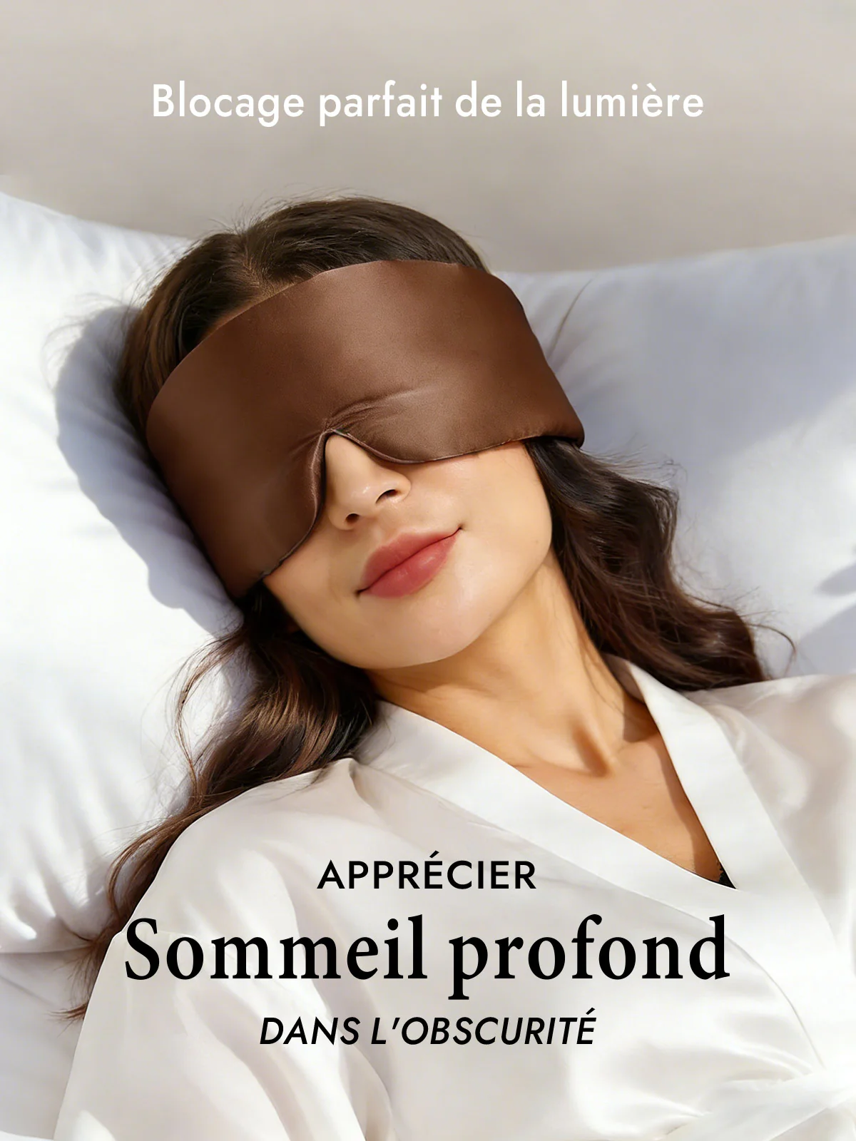 Masque pour les Yeux en Soie Élégante D‘Une Seule Pièce - Image 69