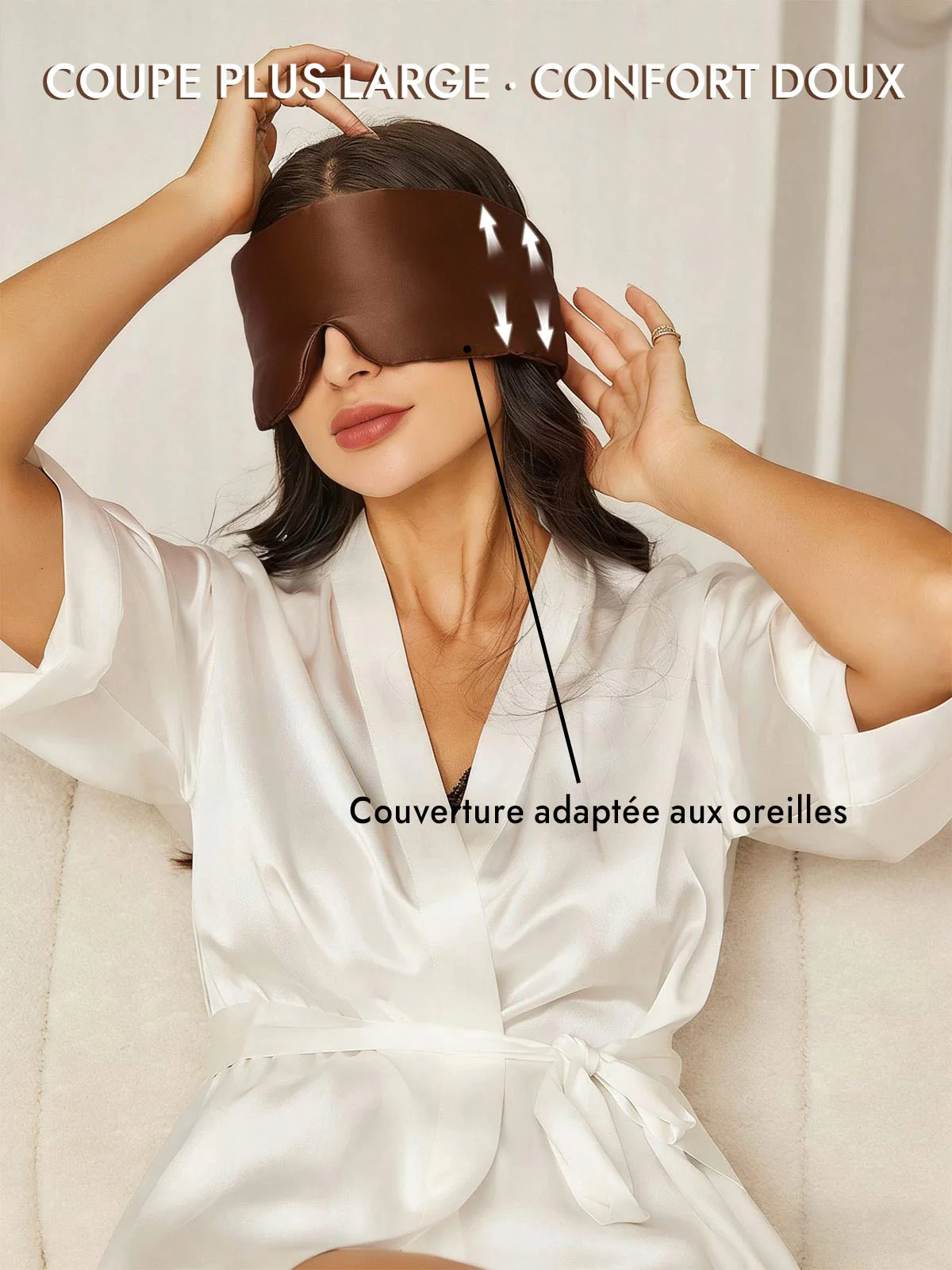Masque pour les Yeux en Soie Élégante D‘Une Seule Pièce - Image 71