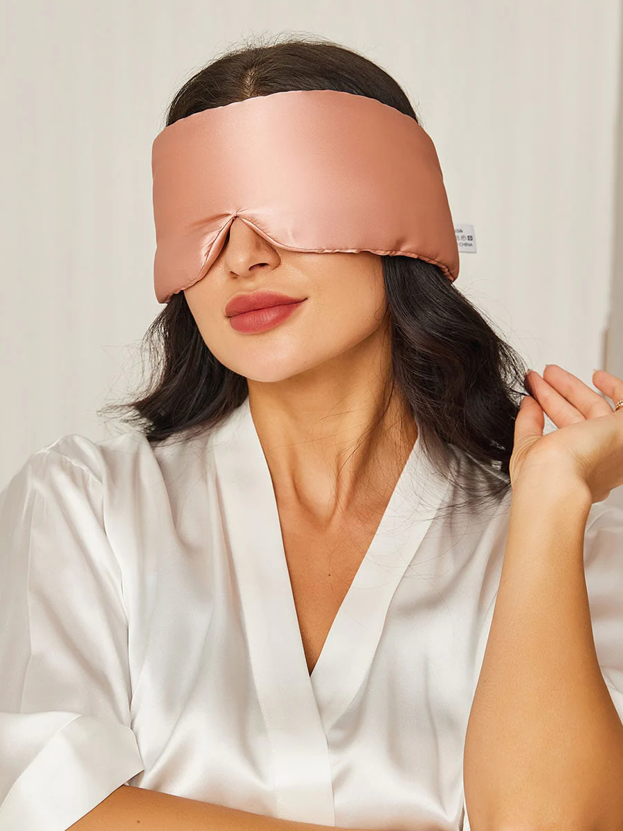 Masque pour les Yeux en Soie Élégante D‘Une Seule Pièce - Image 73