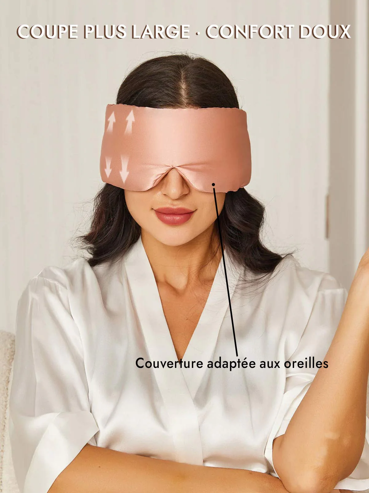 Masque pour les Yeux en Soie Élégante D‘Une Seule Pièce - Image 77