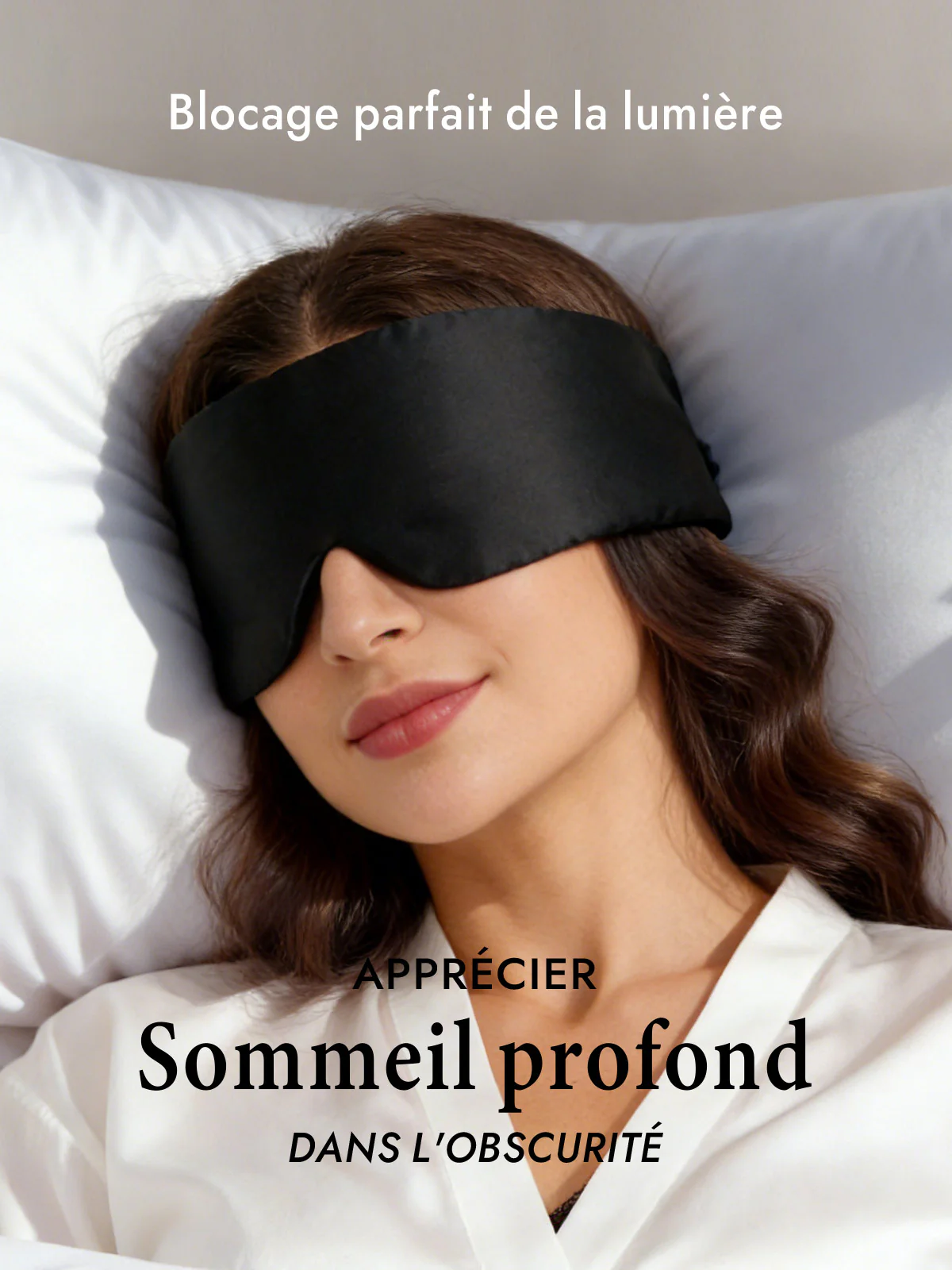 Masque pour les Yeux en Soie Élégante D‘Une Seule Pièce - Image 9