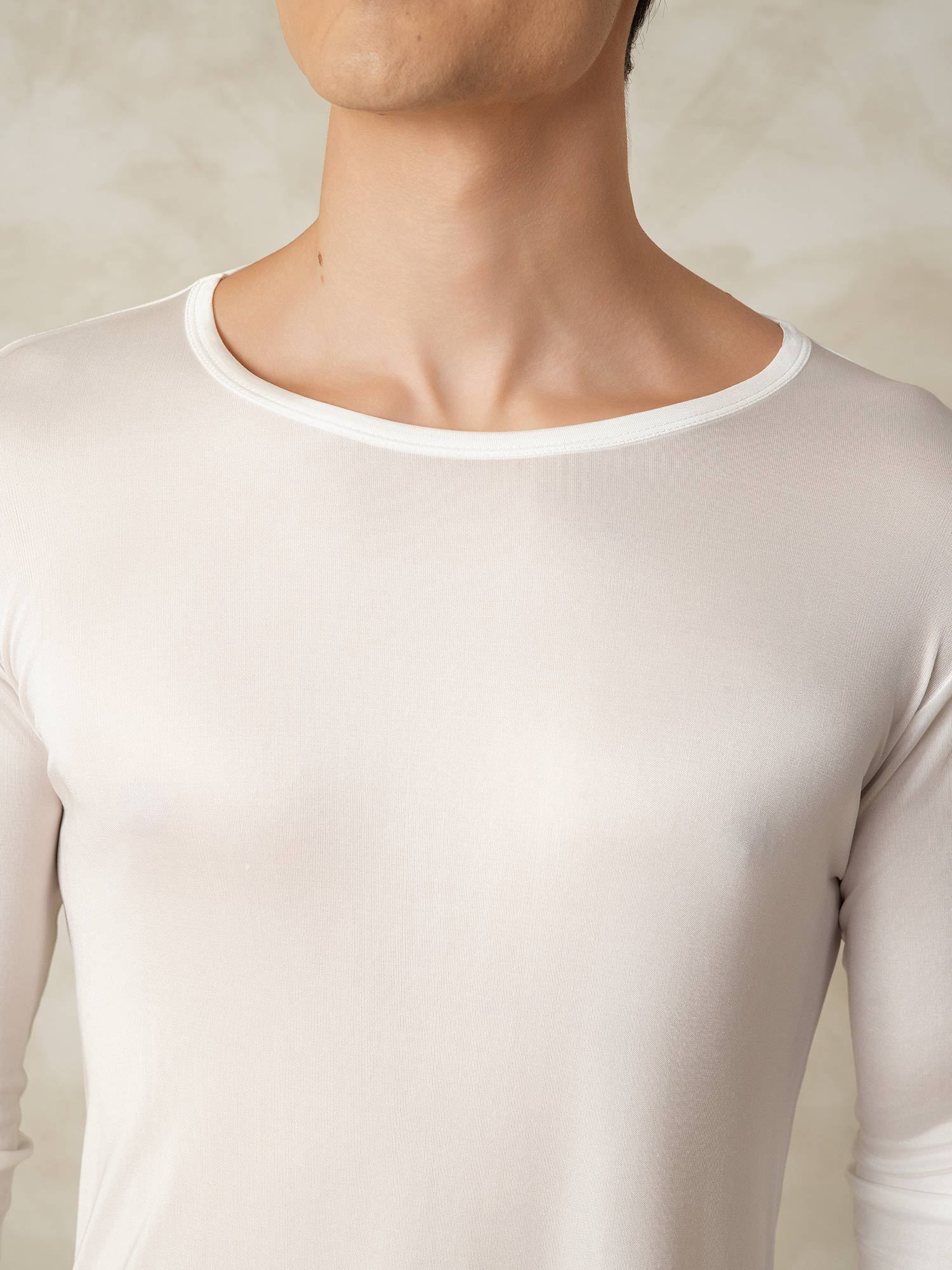 Sous-vêtements Longs À Manches Longues En Jersey De Soie Pour Homme - Image 26