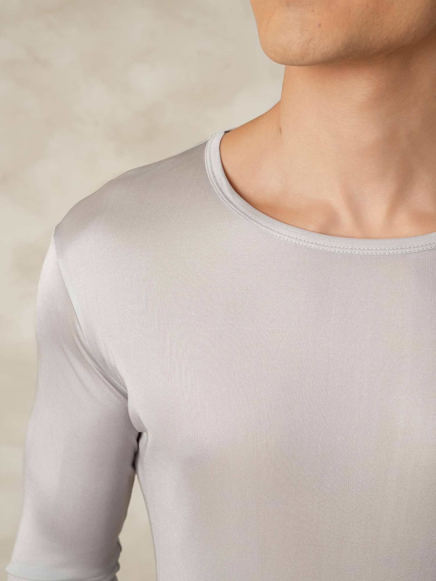 Sous-vêtements Longs À Manches Longues En Jersey De Soie Pour Homme - Image 5