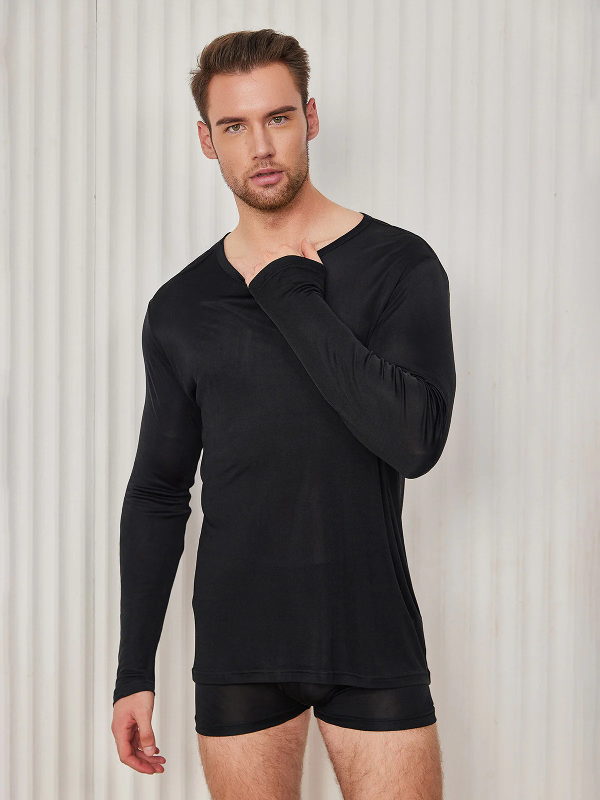 T-Shirt en Soie pour Homme - Image 5