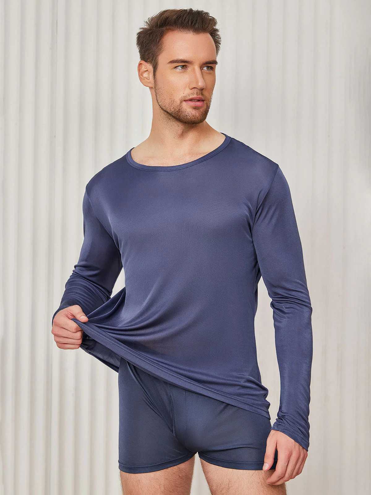 T-Shirt en Soie pour Homme - Image 6