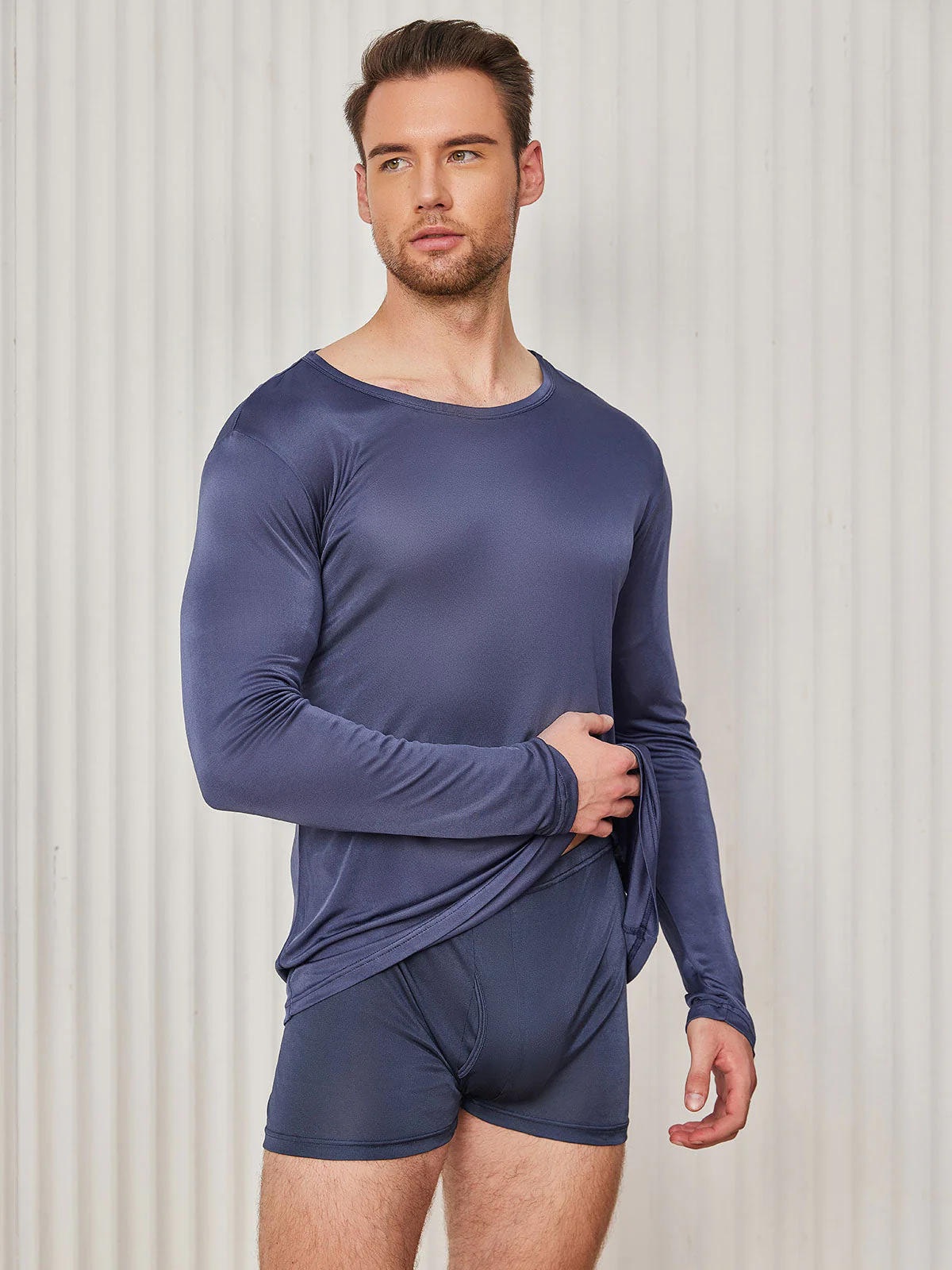 T-Shirt en Soie pour Homme - Image 8
