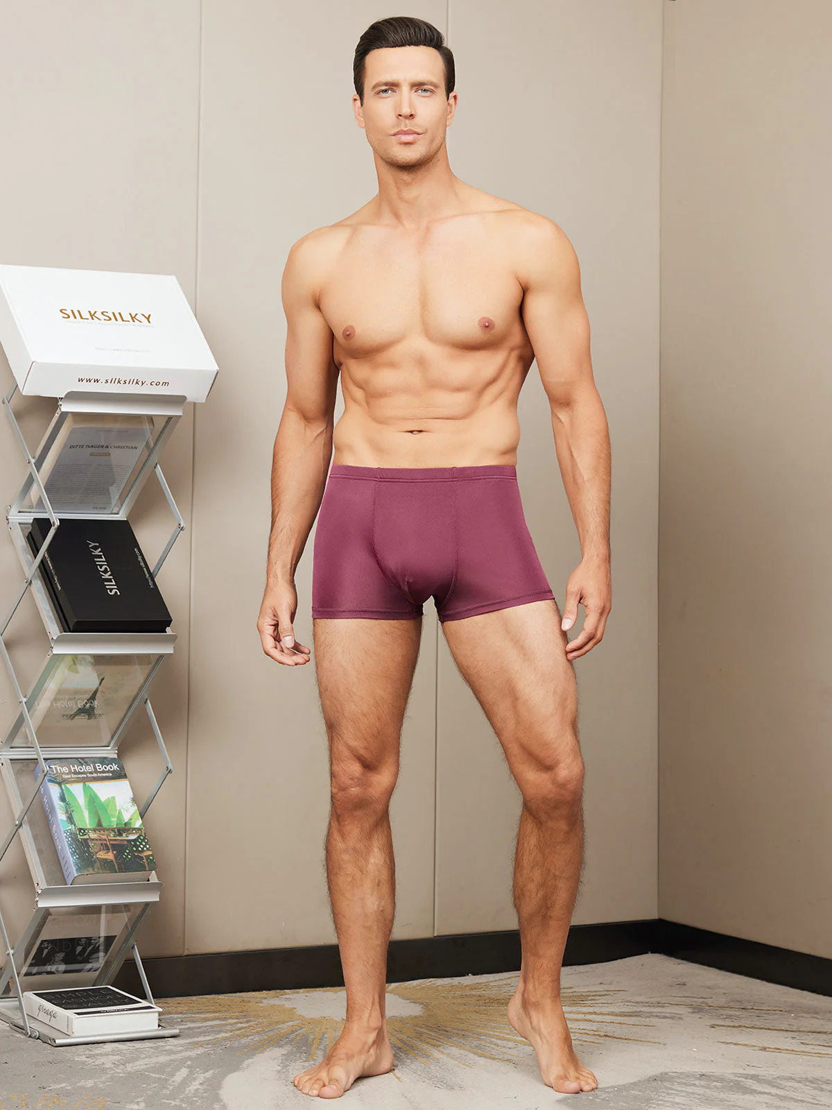 Caleçons Boxers Homme En Soie Pure - Image 16