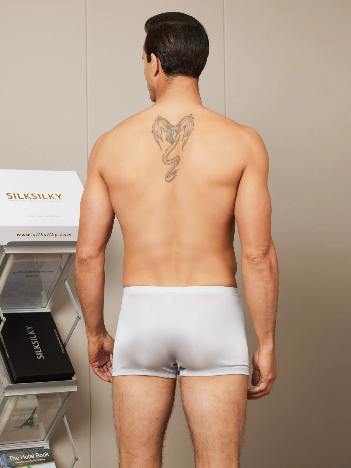 Caleçons Boxers Homme En Soie Pure - Image 23
